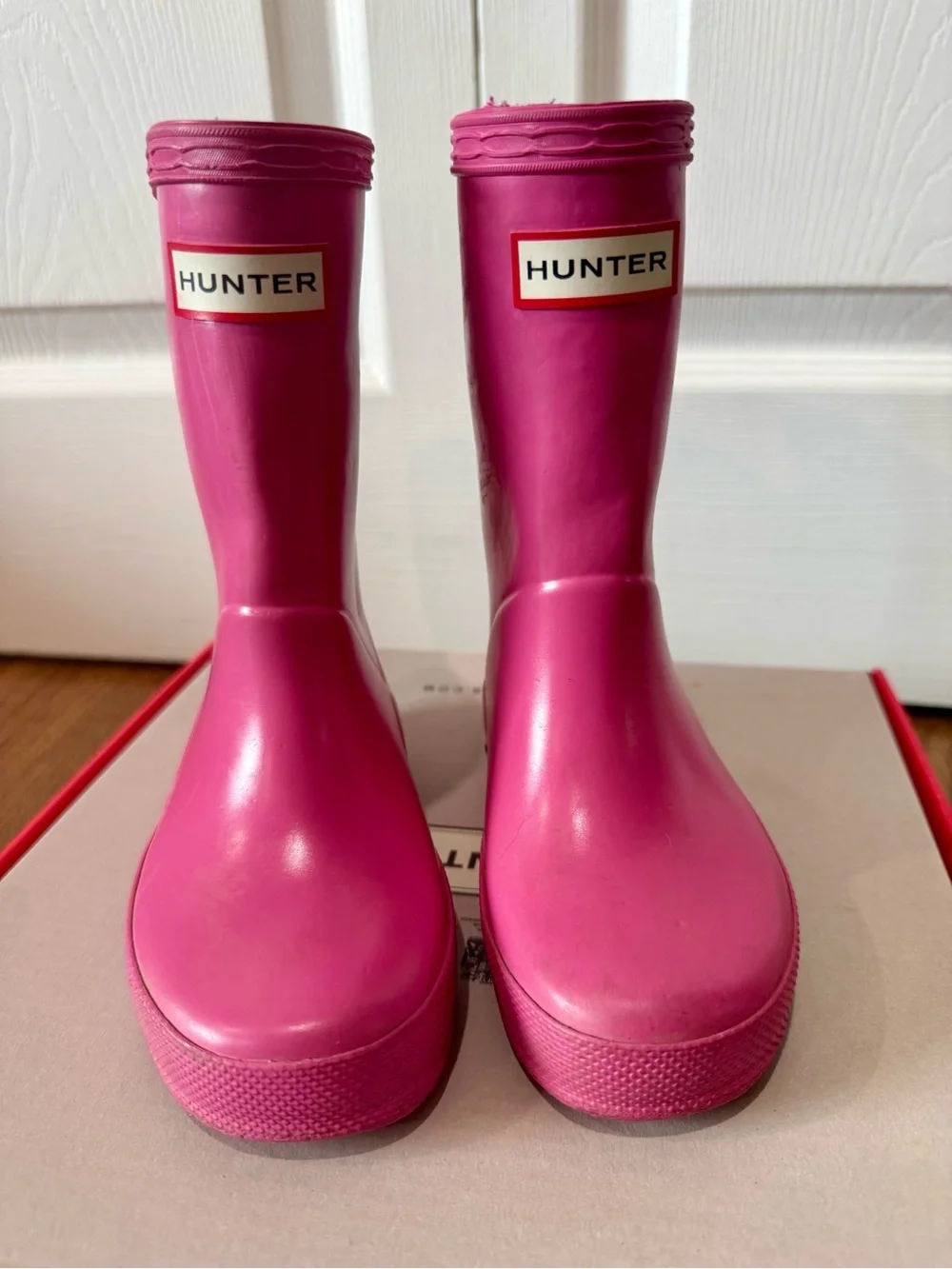 Hunter Girls Hot Pink Rain Boots